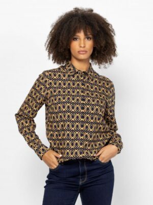 γυναικείο πουκάμισο Ramini40026 Beige