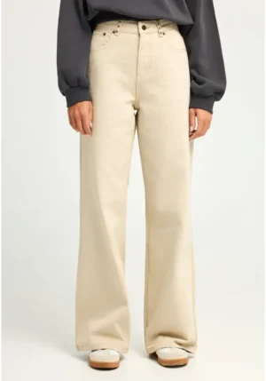 Γυναικείο wide leg τζιν παντελόνι FBL012 162 02 Cloud Cream (4)
