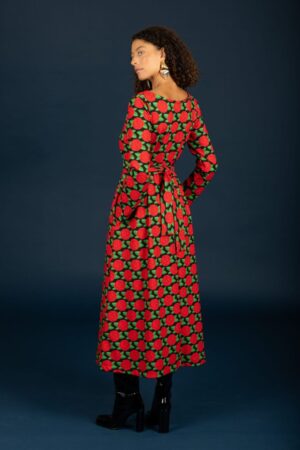 μακρύ floral φόρεμα Dylan 130 81796 Red (2)
