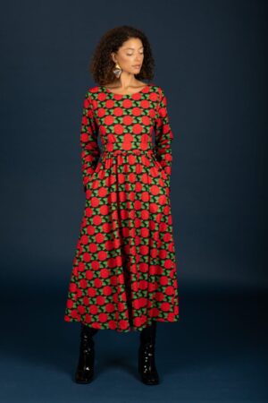 μακρύ floral φόρεμα Dylan 130 81796 Red