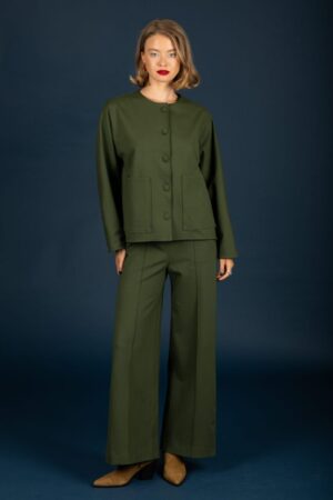 μονόχρωμη παντελόνα Phillip 130 21480 Khaki (4)