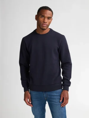 μπλούζα φούτερ με ανάγλυφη πλέξη Swr3105092 Navy