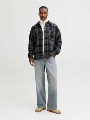 oversize καρό πουκάμισο 12286161 Sky Captain (2)