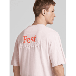oversize t shirt με πίσω στάμπα 20717782152705 Pink (3)