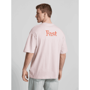 oversize t shirt με πίσω στάμπα 20717782152705 Pink
