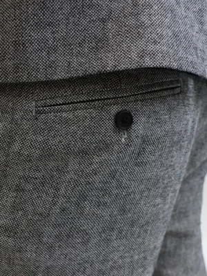 παντελόνι chinos με ανάγλυφη πλέξη 12281073 Grey (2)
