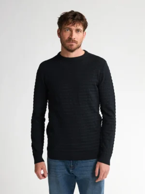πλεκτό με λαιμόκοψη Kwr2699111 Black (3)