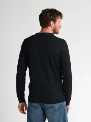 πλεκτό με λαιμόκοψη Kwr2699111 Black