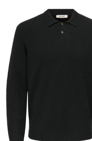 polo πουλόβερ 22033770 Black.