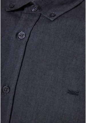 πουκάμισο oxford weave μονόχρωμο FBM008 001 05 D.K Blue Mel (2)