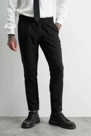 Timeless Charm παντελόνι cool fit 60051 Black (2)