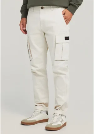 Ανδρικό comfort cargo παντελόνι FBM012 002 02 Cloud Cream