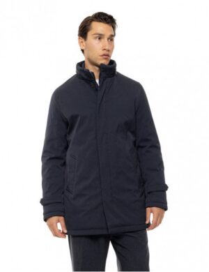 Ανδρικό ντεμί μπουφάν με γιακά 54 201 096 Navy (2)