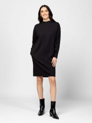 Γυναικείο μακρυμάνικο φόρεμα Vanace12021 Black (2)