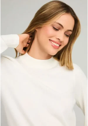 Γυναικείο πλεκτό με bishop μανίκια FBL012 123 09 White (3)