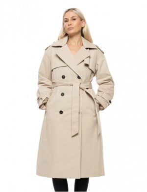 Γυναικεία μακριά καπαρντίνα 54 101 068 Beige (3)