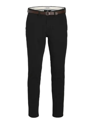 Chinos Παντελόνι με ζώνη 12289801 Black (4)