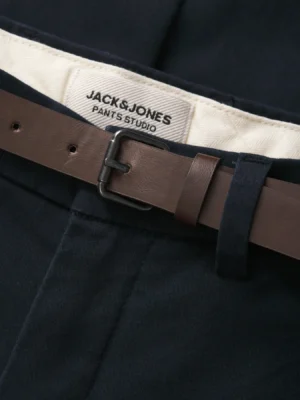 Chinos Παντελόνι με ζώνη 12289801 D.K Navy (2)