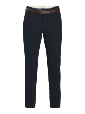 Chinos Παντελόνι με ζώνη 12289801 D.K Navy
