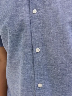 λινό πουκάμισο 12268965 Faded Denim (2)
