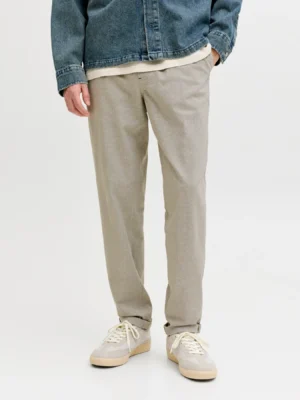 παντελόνι chinos με λάστιχο 12288605 Vetiver (4)