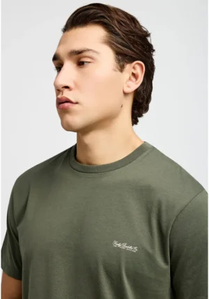 Essential t shirt με λαιμόκοψη FBM013 001 04 Deep Forest (4)