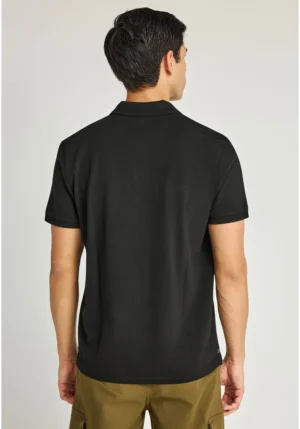 μπλούζα polo από βαμβάκι πικέ FBM013 001 11 Black (3)
