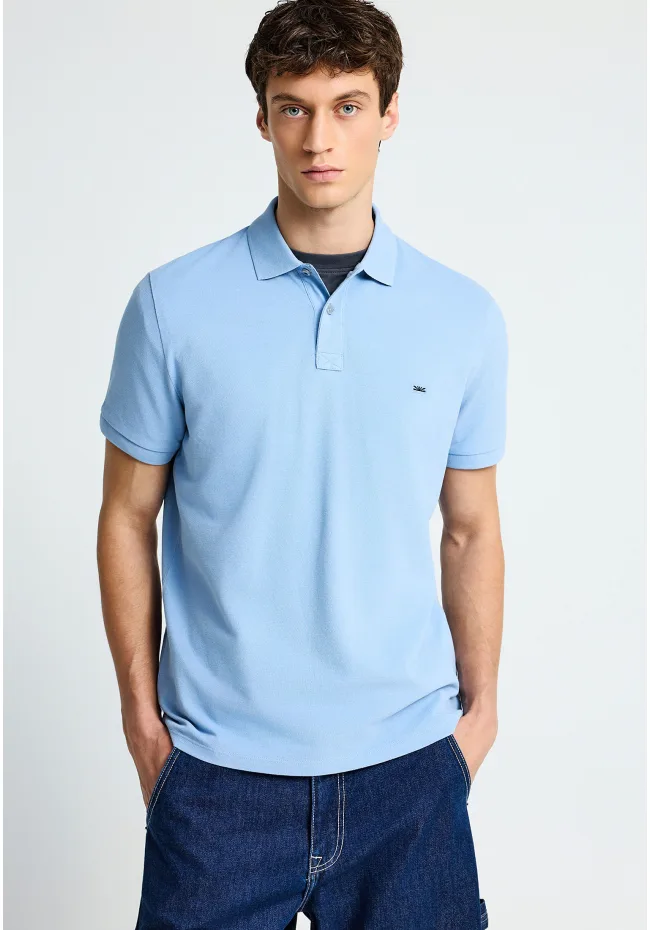 μπλούζα polo από βαμβάκι πικέ FBM013 001 11 Heritage Blue