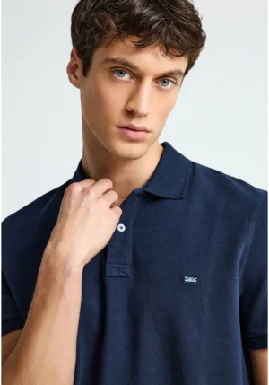 μπλούζα polo από βαμβάκι πικέ FBM013 001 11 Navy (2)