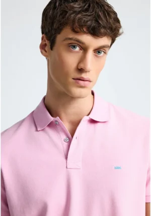 μπλούζα polo από βαμβάκι πικέ FBM013 001 11 Pink Mist