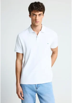 μπλούζα polo από βαμβάκι πικέ FBM013 001 11 White