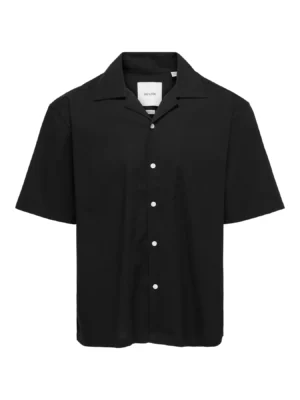 πουκάμισο με κοντό μανίκι 22036358 Black (2)