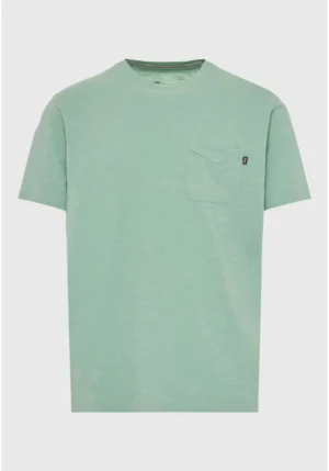 T shirt με τσέπη στο στήθος FBM013 005 04 Ice Green (2)