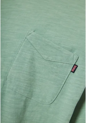 T shirt με τσέπη στο στήθος FBM013 005 04 Ice Green