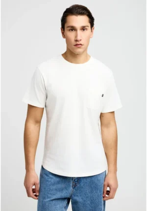 T shirt με τσέπη στο στήθος FBM013 005 04 Off White