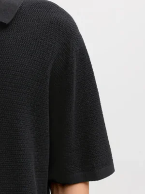 t shirt polo πλεκτό 12268281 Black (3)