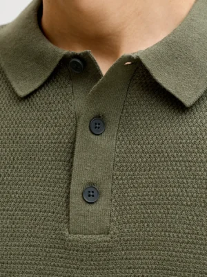 t shirt polo πλεκτό 12268281 Dusty Olive