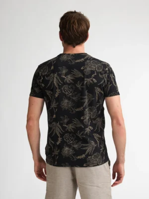 all over print t shirt με λαιμόκοψη Tsr6189999 Black (2)
