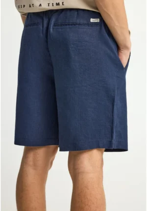 Ανδρική λινή chino βερμούδα FBM013 009 03 Navy (2)