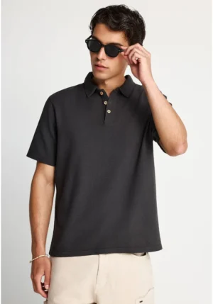 Ανδρική μπλούζα polo FBM013 008 11 Anthracite