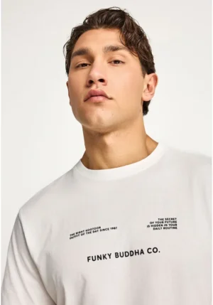Ανδρικό βαμβακερό t shirt με τύπωμα FBM013 033 04 Off White (4)