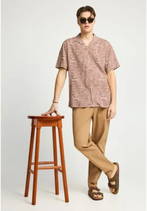 Ανδρικό comfort chino παντελόνι FBM013 014 02 Beige (3)