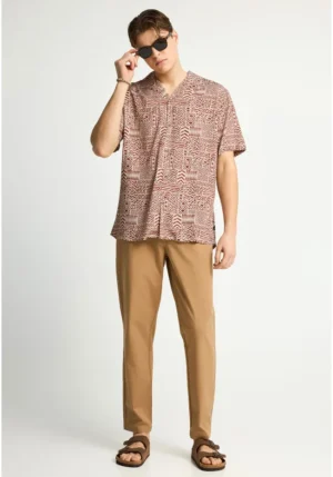 Ανδρικό comfort chino παντελόνι FBM013 014 02 Beige