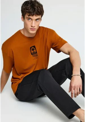 Ανδρικό comfort chino παντελόνι FBM013 014 02 Black