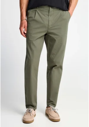 Ανδρικό comfort chino παντελόνι FBM013 014 02 Deep Forest