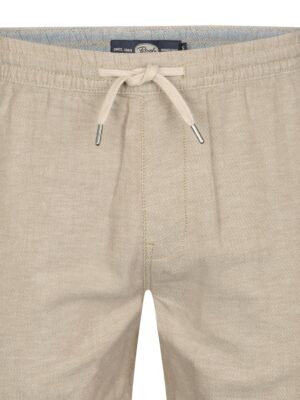 chinos λινό παντελόνι με λάστιχο Tro5957130 Beige (2)