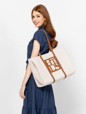 Γυναικεία tote τσάντα Eyork15004 Beige (2)