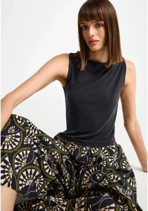 Γυναικείο αμάνικο top από modal FBL013 106 17 Black (4)