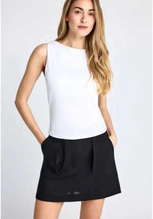 Γυναικείο αμάνικο top από modal FBL013 106 17 White (4)
