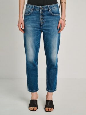 Γυναικείο Jean Παντελόνι Boyfriend Fit Cropped Dalida 5 931.056.B2.055 Blue Denim